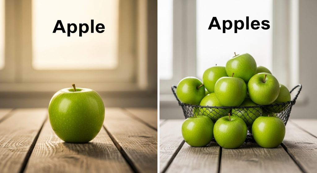 Singular y plural en inglés