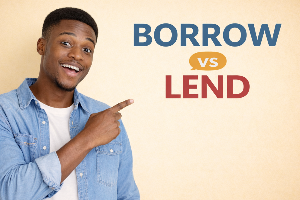 Borrow vs Lend en inglés